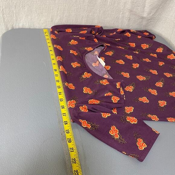 Natural Life Womens Boho Floral Mini T Shirt Dress Size M Tunic Top Short Sleeve - Picture 6 of 8